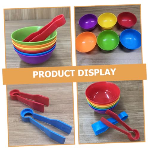Kisangel 2 Sätze Farbsortierbecher Sortierschalen Und Pinzetten Passende Schüssel Sortierspiel Rainbow Bowl-Spiel Kinderspielzeug Mathe-lernspielzeug Clip- Plastik Kisangel 2 Sätze Farbsortierbecher Sortierschalen Und Pinzetten Passende Schüssel Sortierspiel Rainbow Bowl-Spiel Kinderspielzeug Mathe-lernspielzeug Clip- Plastik von Kisangel