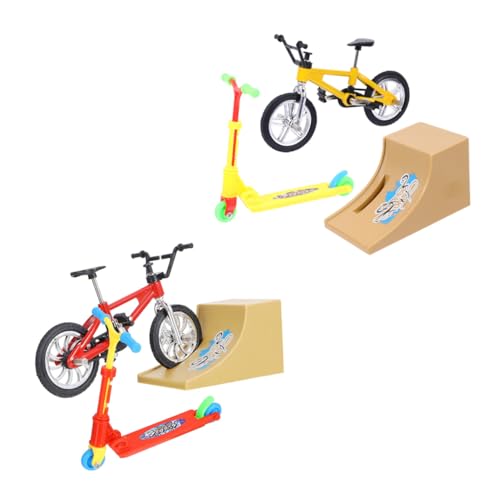 Kisangel 2 Sätze Finger Scooter Mini Teilig Finger Skateboard Kit Robustes Material Scooter Ramp Kit für Geburtstag Sammlung und Geistige Kisangel 2 Sätze Finger Scooter Mini Teilig Finger Skateboard Kit Robustes Material Scooter Ramp Kit für Geburtstag Sammlung und Geistige von Kisangel