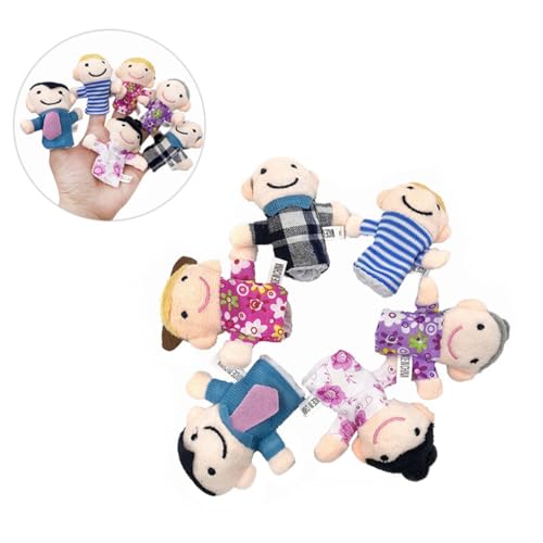 Kisangel 2 Sätze Handpuppenspielzeug Puppentrage Familie Fingerpuppen Kisangel 2 Sätze Handpuppenspielzeug Puppentrage Familie Fingerpuppen von Kisangel