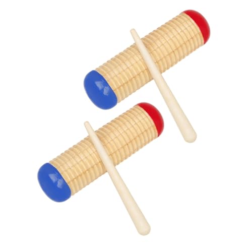 Kisangel 2 Sätze Holz Sand Shaker Percussion Instrument Rhythmus Hand Shaker Musikinstrument für Musikunterricht und Bühnenperformance von Kisangel