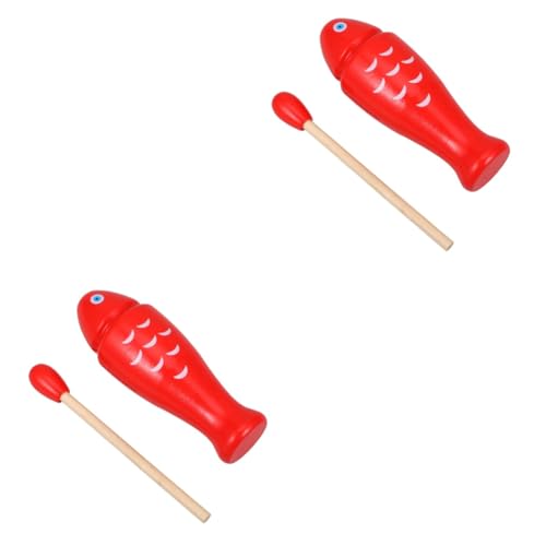 Kisangel 2 Sätze Holzblock Percussion Instrument Fischform Guiro Holzspielzeug Leichtes Sicheres Musikinstrument für Vorschule Fördert Rhythmusgefühl und Gehirnentwicklung Rote Farbe Kisangel 2 Sätze Holzblock Percussion Instrument Fischform Guiro Holzspielzeug Leichtes Sicheres Musikinstrument für Vorschule Fördert Rhythmusgefühl und Gehirnentwicklung Rote Farbe von Kisangel