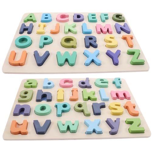 Kisangel 2 Sätze Holzpuzzle für Kleinkinder Alphabet Lernspielzeug Kognitiven Fähigkeiten und Hand Auge Koordination für Frühkindliche Bildung und Eltern Junge Mädchen Spiele Kisangel 2 Sätze Holzpuzzle für Kleinkinder Alphabet Lernspielzeug Kognitiven Fähigkeiten und Hand Auge Koordination für Frühkindliche Bildung und Eltern Junge Mädchen Spiele von Kisangel