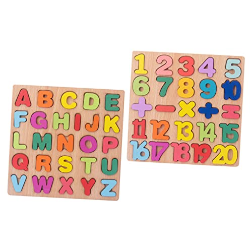 Kisangel 2 Sätze Lernspielzeug Set Holz Alphabet Puzzle Zahlen für Frühkindliche Entwicklung Fördert Formen Farben und Zahlenkenntnis Motorische Fähigkeiten und Problemlösungskompetenz Kisangel 2 Sätze Lernspielzeug Set Holz Alphabet Puzzle Zahlen für Frühkindliche Entwicklung Fördert Formen Farben und Zahlenkenntnis Motorische Fähigkeiten und Problemlösungskompetenz von Kisangel