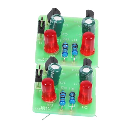 Kisangel 2 Sätze Lötübungsset Set mit Blink LED Modul Elektronik Bausatz für Anfänger Vielseitige Oszillationsmodi Praxisnahes DIY Löten Lernen Fördert Technische Fertigkeiten und Sound von Kisangel