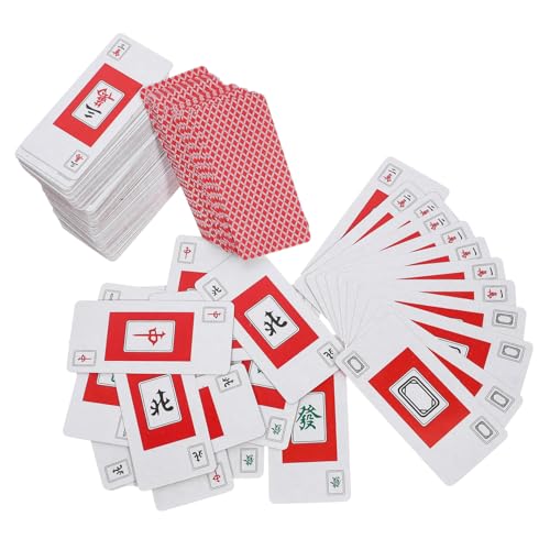 Kisangel 2 Sätze Mahjong Karten Teiliges Tragbares Kartenspiel mit Würfeln Kompakt und Leicht für Reisen Camping und Familienspiele Geräuschlos und Langlebig für Schnelles Spielvergnügen Kisangel 2 Sätze Mahjong Karten Teiliges Tragbares Kartenspiel mit Würfeln Kompakt und Leicht für Reisen Camping und Familienspiele Geräuschlos und Langlebig für Schnelles Spielvergnügen von Kisangel
