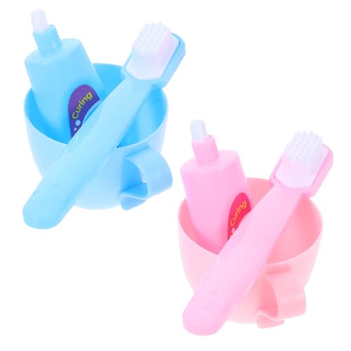 Kisangel 2 Sets Miniatur Puppe Badezimmer Set Für 18 Zoll Puppen Zubehör Pretend Spielen Rolle-Spielen Spielzeug Kisangel 2 Sets Miniatur Puppe Badezimmer Set Für 18 Zoll Puppen Zubehör Pretend Spielen Rolle-Spielen Spielzeug von Kisangel