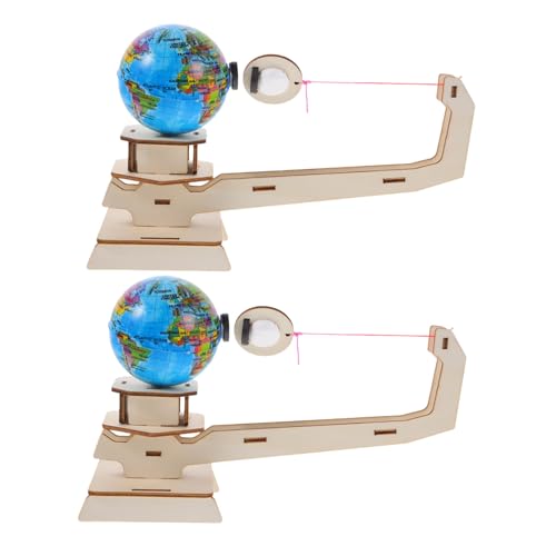 Kisangel 2 Sätze Stem Wissenschaftsspielzeug für Holzpuzzle mit Erde-mond Modellen Gravity Experiment Kit für Physik Lernen und Kreative Entdeckung zu Hause und Schule von Kisangel