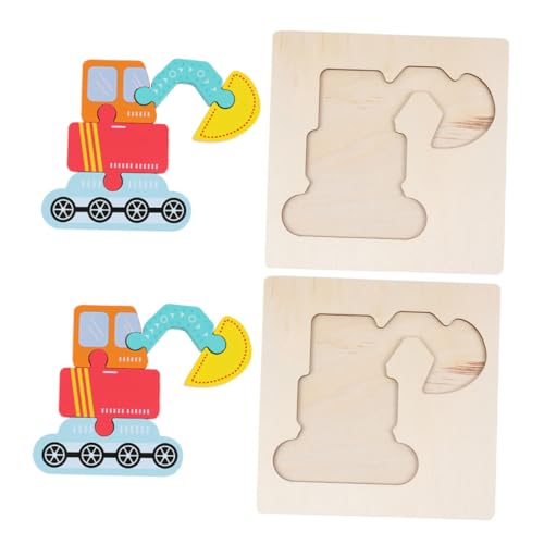 Kisangel 2 Sätze Teiliges Holzpuzzle Bagger Lernspielzeug für Kleinkinder Montessori Motorikspielzeug Kreatives Langlebiges Holzspielzeug Geschenkidee Kisangel 2 Sätze Teiliges Holzpuzzle Bagger Lernspielzeug für Kleinkinder Montessori Motorikspielzeug Kreatives Langlebiges Holzspielzeug Geschenkidee von Kisangel