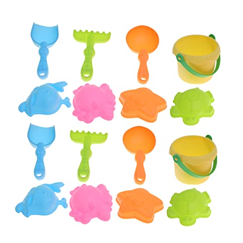 Kisangel 2 Sätze Teiliges Sandspielzeug Set für Lustige und Eimer für Strand für Draußen Fördert Kreativität und Soziale Fähigkeiten Farben Zufällig Zufällige Farbe von Kisangel