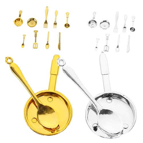 Kisangel 2 Sets Puppen Minigeschirr Löffel Besteck Rollenspielküche Koch Servierutensilien Mini Ornamente Mini Hausschneider Miniatur Geschirr Ornamente Mini Topf Aus Kisangel 2 Sets Puppen Minigeschirr Löffel Besteck Rollenspielküche Koch Servierutensilien Mini Ornamente Mini Hausschneider Miniatur Geschirr Ornamente Mini Topf Aus von Kisangel