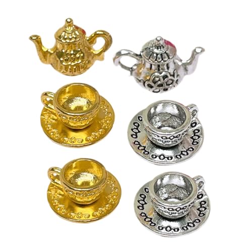 Kisangel Miniatur- /kaffeetassen-Set Teeservice Für Jungen Und Mädchen Spielzeug Rollenspielset Für Puppen Küchenspielset Kisangel Miniatur- /kaffeetassen-Set Teeservice Für Jungen Und Mädchen Spielzeug Rollenspielset Für Puppen Küchenspielset von Kisangel