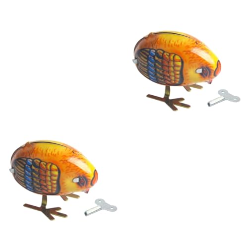 Kisangel 2 Stck Metallküken Aufziehspielzeug Vintage Blechspielzeug Lustiges Sicher Schadstofffrei Farblich Sortiert Kindgerecht Spielend Kreativ Zufällige Farbe Zufällige Farbe von Kisangel
