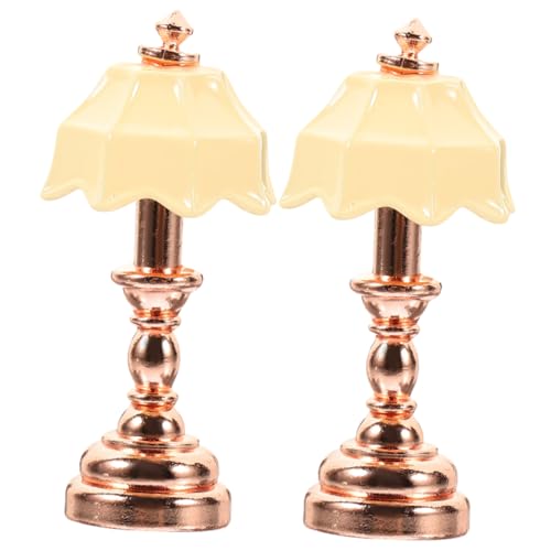 Kisangel 2 Stck. Puppenhaus Nachttischlampe Mini-puppenhaus Zubehör Für Puppenhäuser Winzig Miniatur Bett Mini-schreibtischlampe Für Puppenhaus Mini Nachttischlampe Kleine Tischlampe Eisen Kisangel 2 Stck. Puppenhaus Nachttischlampe Mini-puppenhaus Zubehör Für Puppenhäuser Winzig Miniatur Bett Mini-schreibtischlampe Für Puppenhaus Mini Nachttischlampe Kleine Tischlampe Eisen von Kisangel