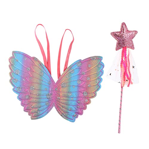 Kisangel 2 Stück Bunte Schmetterlingsflügel Fee Kostüme Kleidung Fotorequisiten Für Festliche Kostümrequisiten Elastische Flügel Cotueme Zubehör Attraktive Flügel Rosa Tuch Kisangel 2 Stück Bunte Schmetterlingsflügel Fee Kostüme Kleidung Fotorequisiten Für Festliche Kostümrequisiten Elastische Flügel Cotueme Zubehör Attraktive Flügel Rosa Tuch von Kisangel