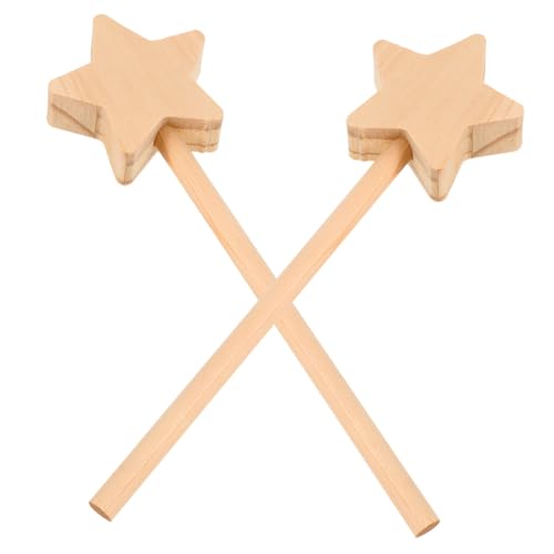 Kisangel 2 Stück DIY Holz feenstäbe zum Bemalen Leichte Bastelstäbe mit Sternenmotiv Robust und Bruchfest für Kreative Kinderparty und Fairy Decor Kisangel 2 Stück DIY Holz feenstäbe zum Bemalen Leichte Bastelstäbe mit Sternenmotiv Robust und Bruchfest für Kreative Kinderparty und Fairy Decor von Kisangel