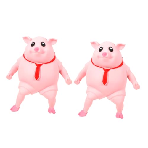 Kisangel 2 Stück Dekompressionsspielzeug Dehnbares Für Den Haushalt Lustiges Stressspielzeug Kompaktes Stressspielzeug Kniffliges Weichkleber Rosa von Kisangel