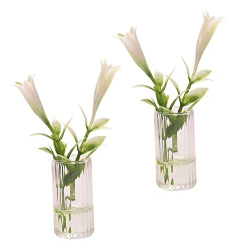 Kisangel 2 Stück Miniatur Vase für Puppenhaus Dekoration Verschleißfestes Blumendekor Kompakte Größe Realistische Form Kinderbedarf Kisangel 2 Stück Miniatur Vase für Puppenhaus Dekoration Verschleißfestes Blumendekor Kompakte Größe Realistische Form Kinderbedarf von Kisangel