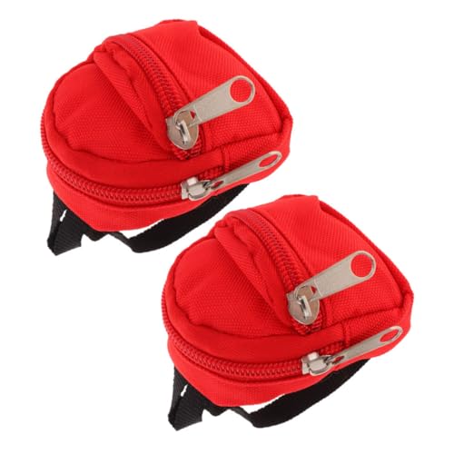 Kisangel 2 Stück Dekorativer Puppen-Schulrucksack Mit Reißverschluss, Miniatur-puppentasche, Niedliches Puppen-anziehzubehör, Mini-puppenrucksack, Puppenschulbedarf Kisangel 2 Stück Dekorativer Puppen-Schulrucksack Mit Reißverschluss, Miniatur-puppentasche, Niedliches Puppen-anziehzubehör, Mini-puppenrucksack, Puppenschulbedarf von Kisangel