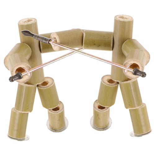 Kisangel 2 Stück Desktop-kampfpuppe Handwerksbehörden Tischpuppenspiele Indoor- Zubehör Für Den Puppenbau Marionetten Materialien Puppenbauset Green Bambus von Kisangel