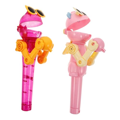 Kisangel 2 Stück Dinosaurier Lutscherhalter Roboterform Interaktives Lollipop Box Süßigkeitenhalter für Trendiges Party Rosa Kisangel 2 Stück Dinosaurier Lutscherhalter Roboterform Interaktives Lollipop Box Süßigkeitenhalter für Trendiges Party Rosa von Kisangel