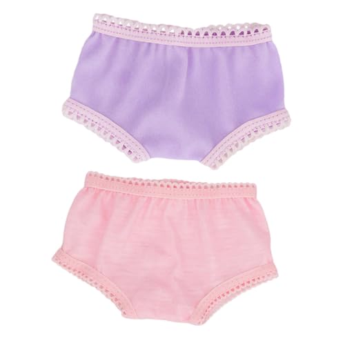 Kisangel 2 Stück Doll Unterhosen für Puppen Miniatur Unterwäsche für Rollenspiele Puppenkleidung für Kreative Spiele Waschbare und Wiederverwendbare Puppenunterwäsche Kisangel 2 Stück Doll Unterhosen für Puppen Miniatur Unterwäsche für Rollenspiele Puppenkleidung für Kreative Spiele Waschbare und Wiederverwendbare Puppenunterwäsche von Kisangel