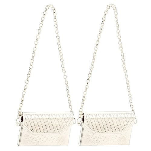 Kisangel 2 Stück Dollhouse Zubehör Teilig Silber Große Puppenhaus Tasche DIY Dekoration für Kleine Häuser und Bjd Puppen Kisangel 2 Stück Dollhouse Zubehör Teilig Silber Große Puppenhaus Tasche DIY Dekoration für Kleine Häuser und Bjd Puppen von Kisangel