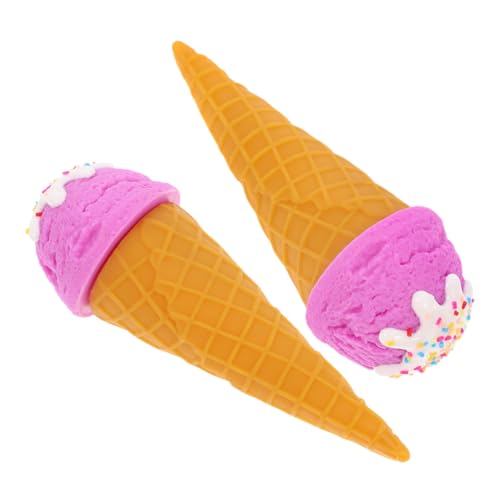 Kisangel Eiscreme-Set 2 Stück Gefälschte Dessert-spielzeuge Simuliertes Für Die Schaufensterdekoration Realistische Dekorative Requisiten von Kisangel