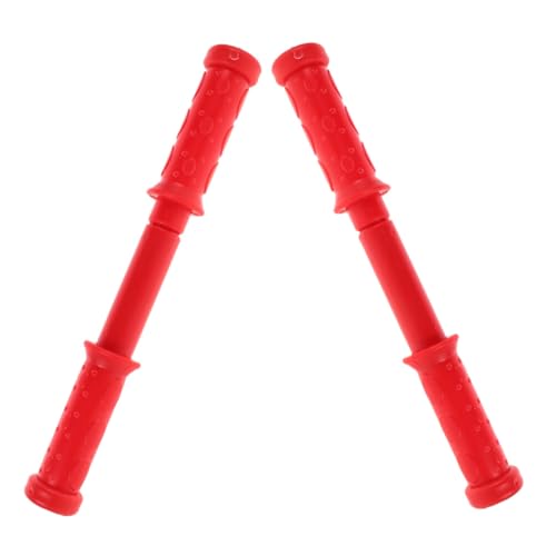Kisangel 2 Stück Ergonomische Kunststoff-Griffe als Ersatz Schaukelpferde Kindersichere Langlebige und Leicht zu Reinigende Handgriffe für DIY Schaukelpferd-Montage Rot von Kisangel