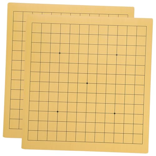 Kisangel 2 Stück Faltbares Go Spielbrett aus Holz Doppelseitiges Go Schachbrett für Tragbares Lernspiel für Reisen und Freizeit von Kisangel