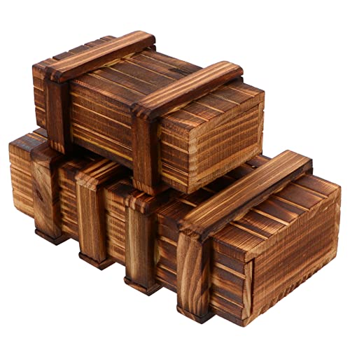 Kisangel 2 Stück Geheimfach Puzzle Box für Knifflige Holzschatulle mit Versteck für Fördert Kreativität und Logisches Kisangel 2 Stück Geheimfach Puzzle Box für Knifflige Holzschatulle mit Versteck für Fördert Kreativität und Logisches von Kisangel