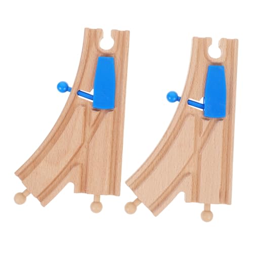 Kisangel 2 Stück Gleiszubehör Eisenbahnschienen Gebogene Kreuzungen Ersatzschalter Eisenbahnschienenschnalle Schiene Puzzle Verbindungsstück Gleis Zug Holz Kisangel 2 Stück Gleiszubehör Eisenbahnschienen Gebogene Kreuzungen Ersatzschalter Eisenbahnschienenschnalle Schiene Puzzle Verbindungsstück Gleis Zug Holz von Kisangel