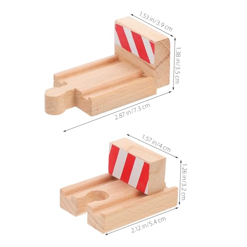 Kisangel 2 Stück Gleiszubehör Schienen Rennwagen Bahngleis Klassisches Eisenbahnspielzeug Zug Züge Bahnhaltegleis Zusammengebaute Bahnstrecke Beige Holz Kisangel 2 Stück Gleiszubehör Schienen Rennwagen Bahngleis Klassisches Eisenbahnspielzeug Zug Züge Bahnhaltegleis Zusammengebaute Bahnstrecke Beige Holz von Kisangel