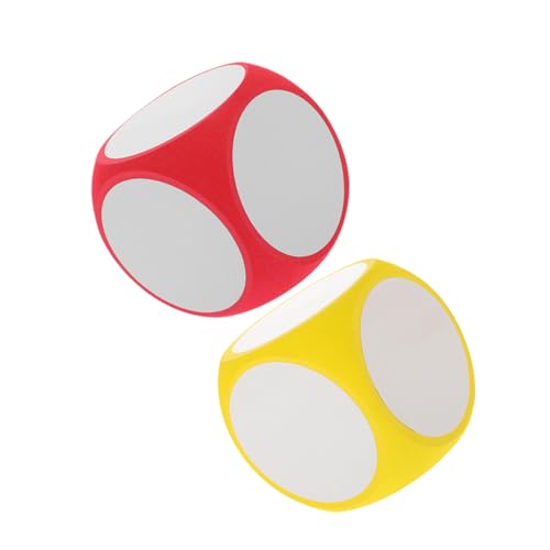 Kisangel 2 Stück Große Abwischbare Würfel Beschreibbare DIY Blanko Würfel Pädagogisches für Langlebig Leicht Sicher für Lernspiele und Spielabende von Kisangel