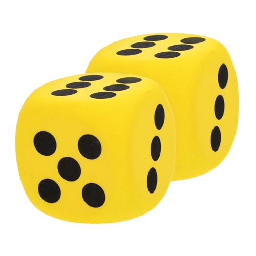 Kisangel 2 Stück Große Eva Schaumstoffwürfel mit Abgerundeten Ecken Set für Spiele Lernaktivitäten Sicher und Leicht zu Greifen von Kisangel