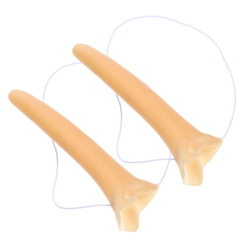 Kisangel 2 Stück Halloween Langnase Cosplay Requisiten aus Leichtem Vinyl Wiederverwendbar und Tragbar für Party Bühne und Kostümspiele Stabile und Realistische Hexennasen für Erwachsene von Kisangel