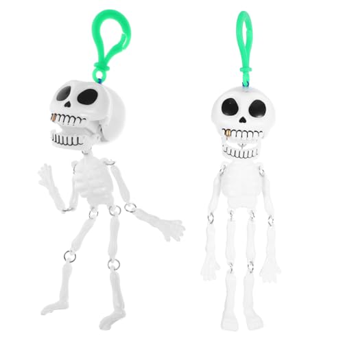 Kisangel 2 Stück Halloween Skelett Pull String Spielzeuge Gruselige Dekoration für von Kisangel