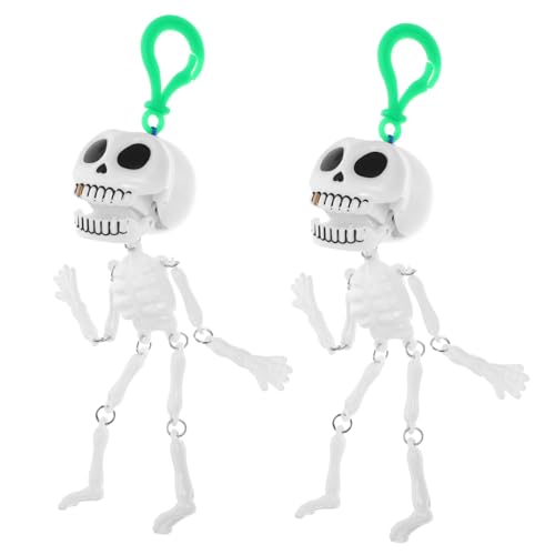 Kisangel 2 Stück Halloween Skelett aus Robustem mit Zugmechanismus Gruselige Deko für Batteriefrei Langlebig für Halloween Party und Scherzspaß Kisangel 2 Stück Halloween Skelett aus Robustem mit Zugmechanismus Gruselige Deko für Batteriefrei Langlebig für Halloween Party und Scherzspaß von Kisangel