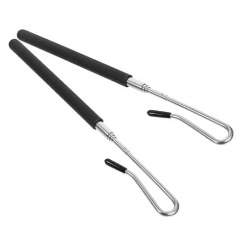 Kisangel 2 Stück Handpuppen Joystick Handpuppen Zubehör Puppen Handbewegungs Zubehör Puppen Arm Steuerknüppel Puppen Steuerknüppel Zubehör Puppen Arm Stangen Kunststoff Schwarz von Kisangel