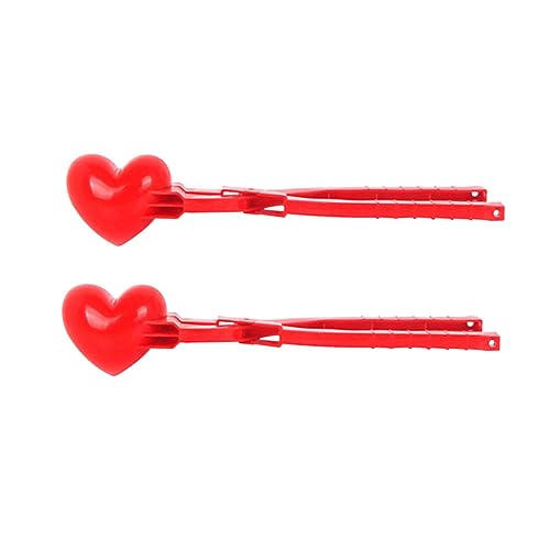 Kisangel 2 Stück Herzförmige Maker Clips aus Kunststoff für Winterspiele im Freien Glatt und Kinderfreundlich für Schnee und Hält die Hände Warm Kisangel 2 Stück Herzförmige Maker Clips aus Kunststoff für Winterspiele im Freien Glatt und Kinderfreundlich für Schnee und Hält die Hände Warm von Kisangel