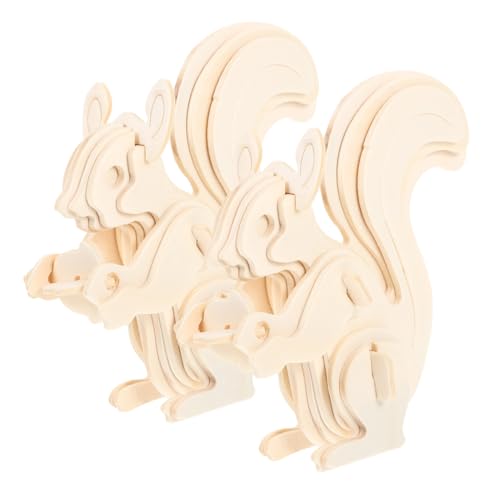 Kisangel 2 Stück Holzpuzzle Tiere DIY Puzzle für Lustige Tiermodelle aus Holz Eltern und Kreative zu Weihnachten oder Geburtstagen Kisangel 2 Stück Holzpuzzle Tiere DIY Puzzle für Lustige Tiermodelle aus Holz Eltern und Kreative zu Weihnachten oder Geburtstagen von Kisangel