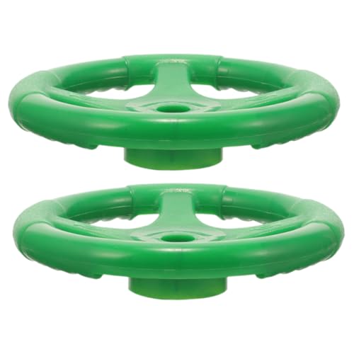 Kisangel 2 Stück Kinderlenkrad aus Strapazierfähigem Kunststoff Farbenfrohes Robustes Autolenkrad Zubehör für Nachahmen Geeignet für Outdoor Spiel und Schaukel von Kisangel
