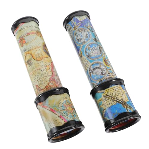 Kisangel 2 Stück Klassisches Kaleidoskope-Spielzeug Dehnbar Langes Kaleidoskop Lernspielzeug Für Kinder Neuartiges Spielespielzeug (Zufällige Farbe) von Kisangel
