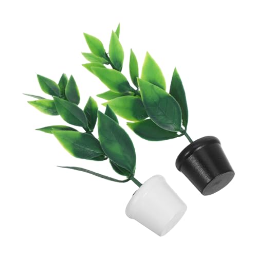Kisangel 2 Stück Kleine Topfornamente Puppenhaus Gartenpflanzgefäß Mini Gartenzubehör Bonsai Figuren Puppenhaus Pflanztopf Topf Gartenminiaturen Gartenset Miniatur Gartendekor Kisangel 2 Stück Kleine Topfornamente Puppenhaus Gartenpflanzgefäß Mini Gartenzubehör Bonsai Figuren Puppenhaus Pflanztopf Topf Gartenminiaturen Gartenset Miniatur Gartendekor von Kisangel