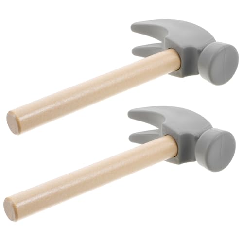 Kisangel 2 Stück Kleines Holzhammer Kleinkindspielzeug Babyspielzeug Kleinkindhammer Hammer Pfund Holzhammer Kleinkind Konstruktionsspielzeug Kinderwerkzeuge Kleine von Kisangel