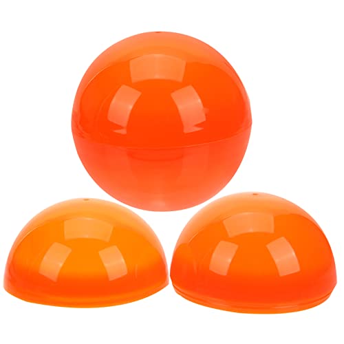 Kisangel 2 Stück -Kugel der Kranmaschine befüllbare Kugel in Eiform Eier zum Dekorieren hängen Ei Dekoration befüllbare Ziergegenstände aus Kunststoff Plastik Orange von Kisangel