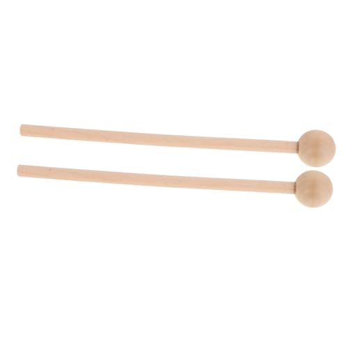 Kisangel 2 Stück Leere Trommelstöcke Glockenstock Mini Gummischlägel Marimba Stick Schlägel Innovative Percussion Glockenspiel Stöcke Garnschlägel Mini Drumsticks Aus Holz Beige von Kisangel