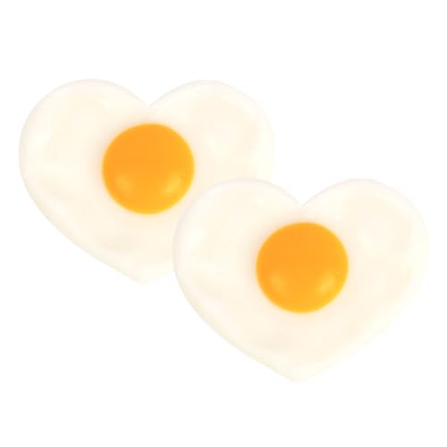 Kisangel 2 Stück Liebe Pochiertes Eiermodell Künstliches Gebratenes Ei Realistisch Falsch Gebraten Requisiten Für Pochierte Eier Fälschung Probieren Falsches Spiegelei Geformt PVC Kisangel 2 Stück Liebe Pochiertes Eiermodell Künstliches Gebratenes Ei Realistisch Falsch Gebraten Requisiten Für Pochierte Eier Fälschung Probieren Falsches Spiegelei Geformt PVC von Kisangel