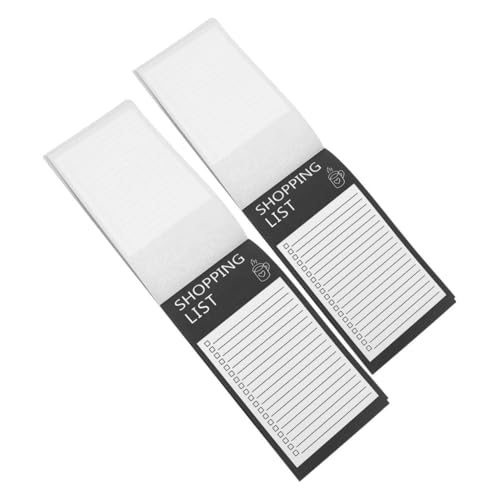 Kisangel 2 Stück Magnetischer Notizblock Kühlschrank mit Starkem Magnet Rückseite Wiederverwendbar to Do Liste Einkaufszettel Notepad für Einkaufslisten und Erinnerungen von Kisangel
