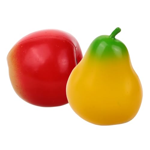 Kisangel 2 Stück Maracas Obstform Bunte Percussion Shaker aus Kunststoff Kindgerechtes Musikinstrument für Frühe Musikförderung Montessori für Kleinkinder und Kindergarten von Kisangel