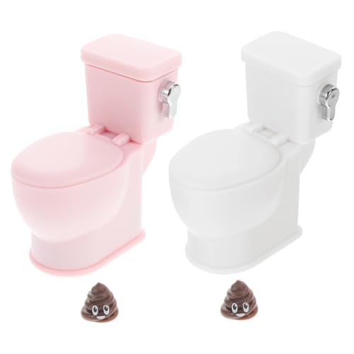 Kisangel 2 Stück Maßstab Realistische Badezimmeraccessoires und Weiß Perfektes für Kreative Rollenspiele von Kisangel